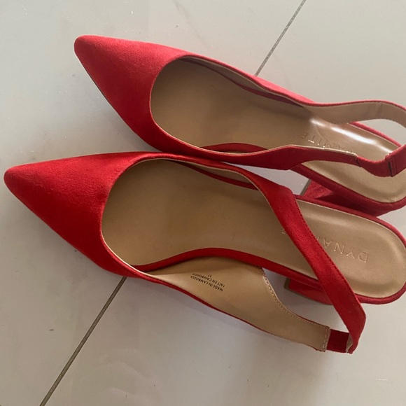 DYNAMITE Slingback Kitten Heels (red) - Picture 5 of 6